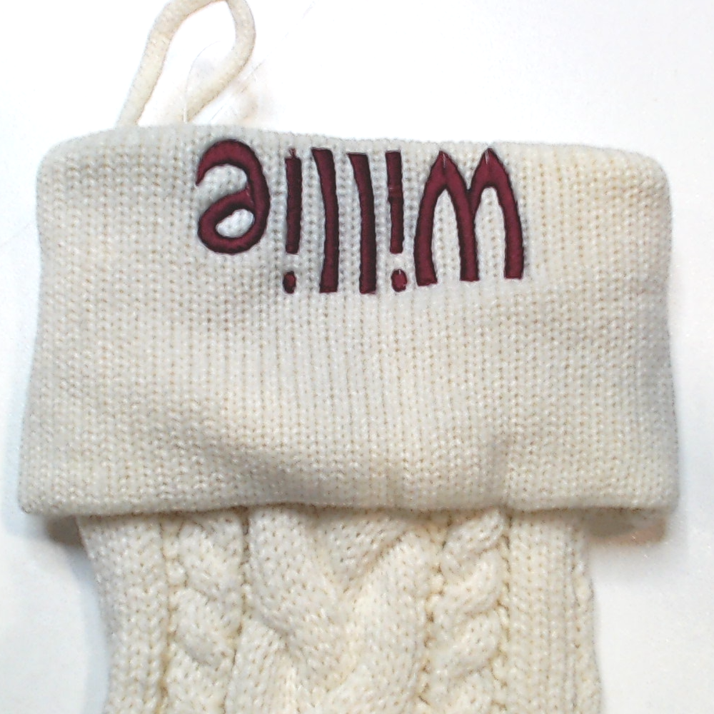 BLOOPER ACCESSORY: Personalized Christmas Stocking