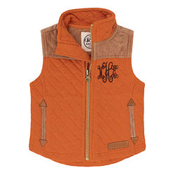 BLOOPER KIDS: Monogrammed Kids Quilted Vest