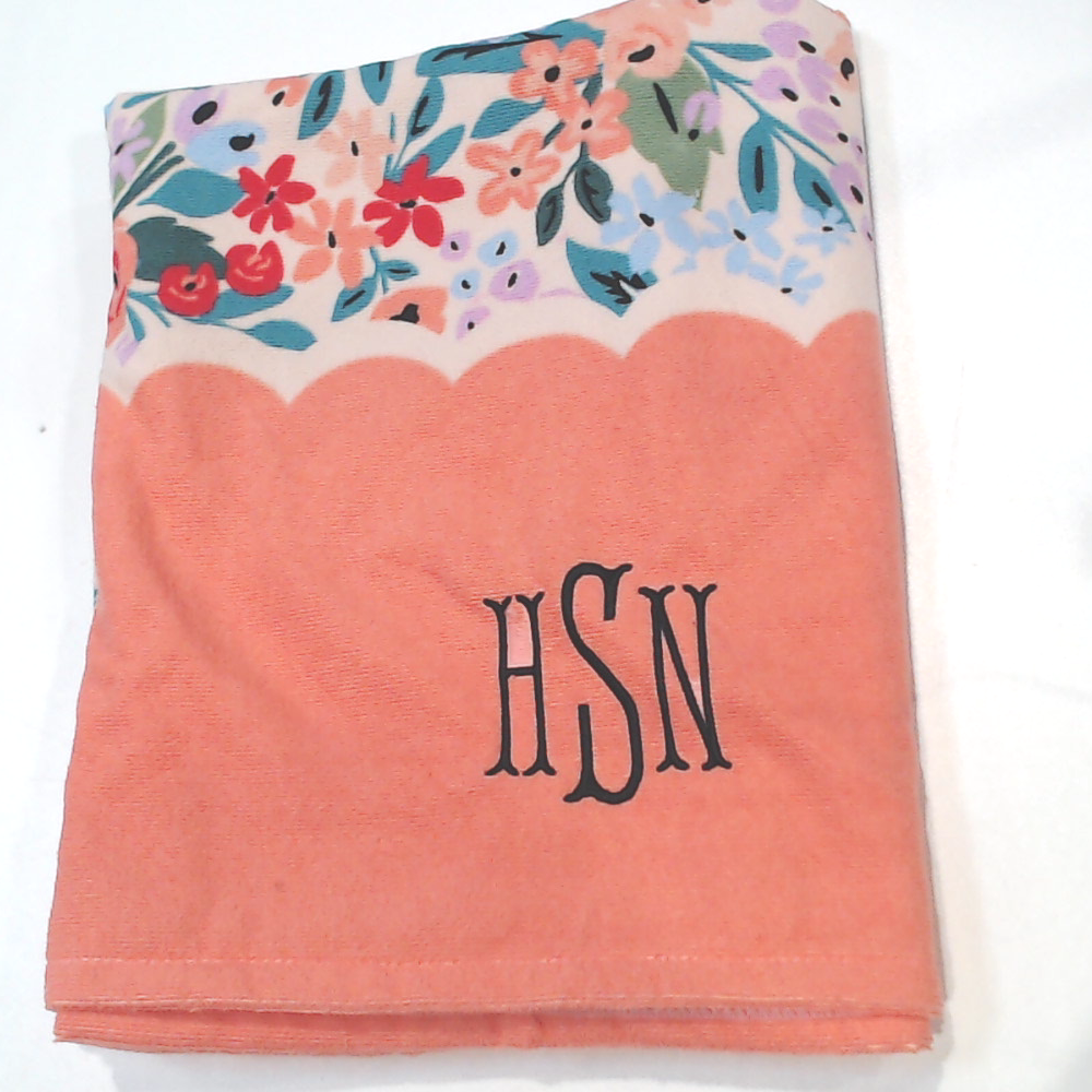 BLOOPER SWIM: Monogrammed Beach Towel
