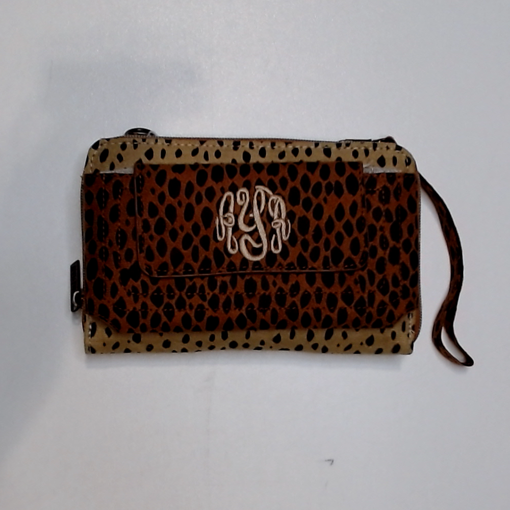 BLOOPER ACCESSORY: Monogrammed Phone Wallet Wristlet