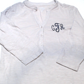 BLOOPER CLOTHING: Monogrammed Henley