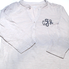 BLOOPER CLOTHING: Monogrammed Henley