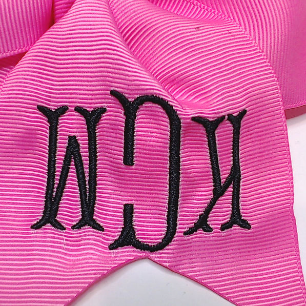 BLOOPER KIDS: Monogrammed Girls Hair Bow