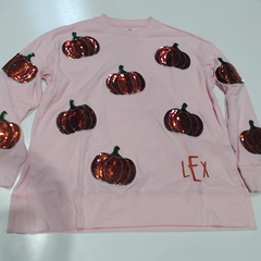 BLOOPER CLOTHING: Monogrammed Sequin Fall Sweatshirt