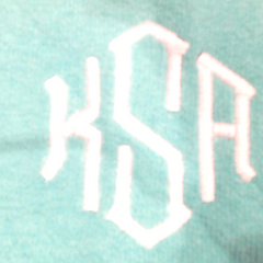 BLOOPER SWIM: Monogrammed Coastal Cover Up