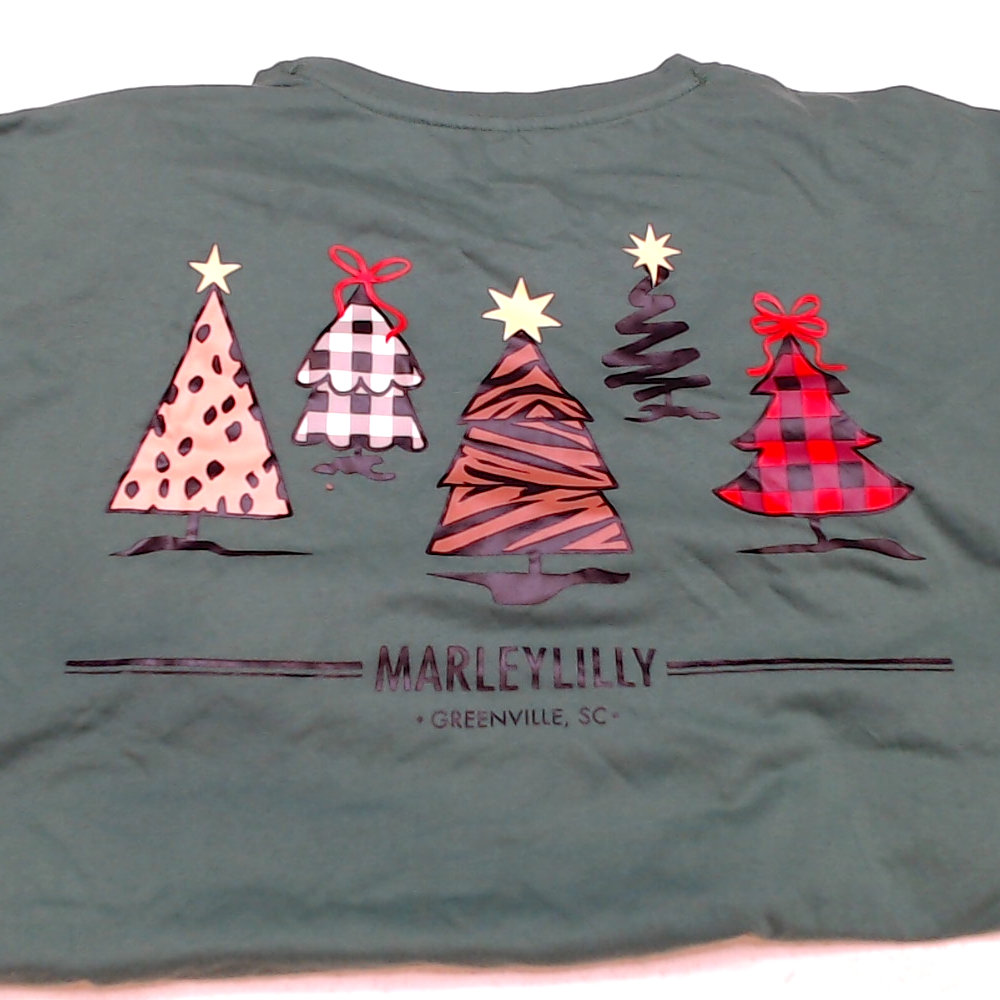 BLOOPER CLOTHING: Monogrammed Christmas Tree Shirt