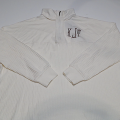 BLOOPER CLOTHING: Monogrammed Waffle Knit Pullover