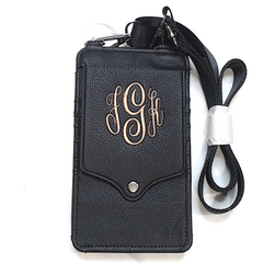 BLOOPER BAG: Monogrammed Phone Crossbody