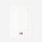 Alpha Phi Scalloped Picture Frame | Clear