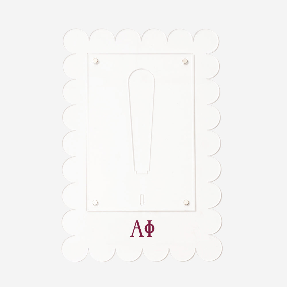 alpha phi scalloped picture frame