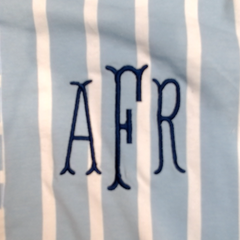 BLOOPER CLOTHING: Monogrammed Ruffle Top
