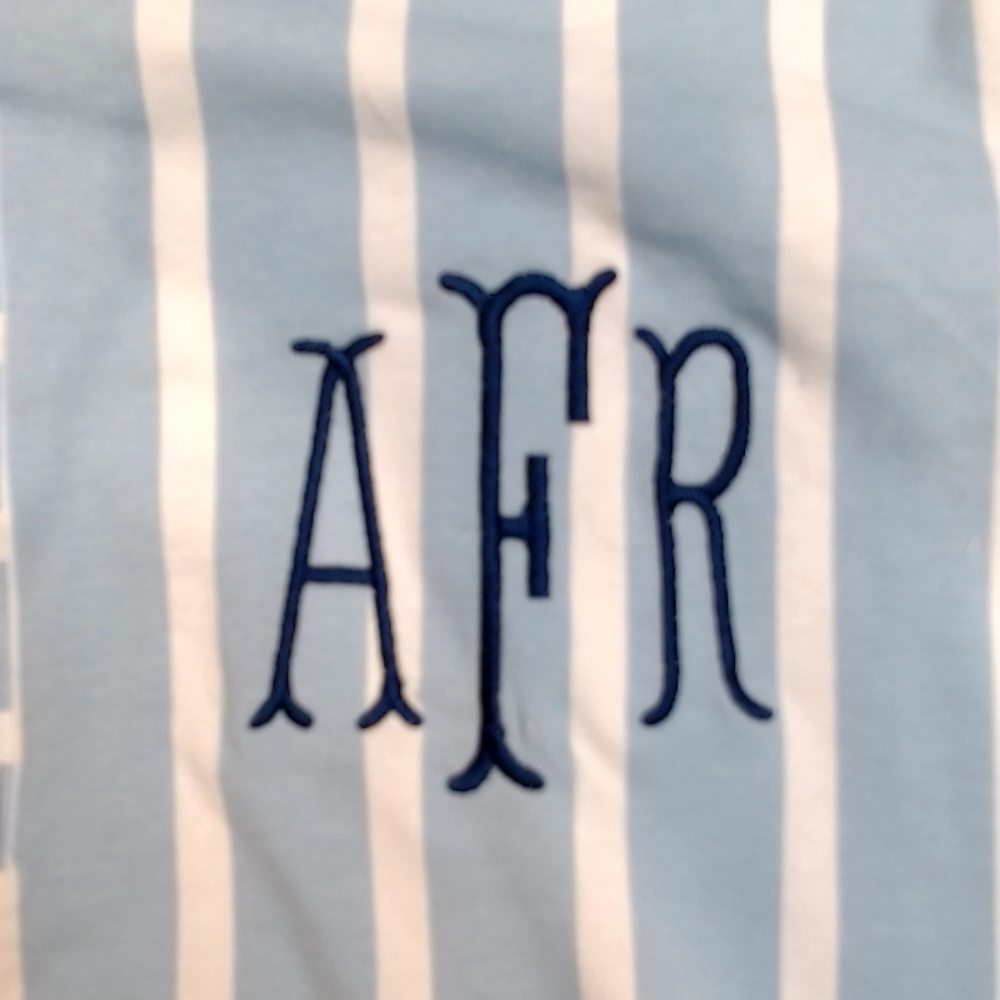 BLOOPER CLOTHING: Monogrammed Ruffle Top