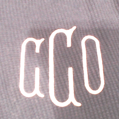 BLOOPER CLOTHING: Monogrammed Lightweight Waffle Quarter Zip Pullover