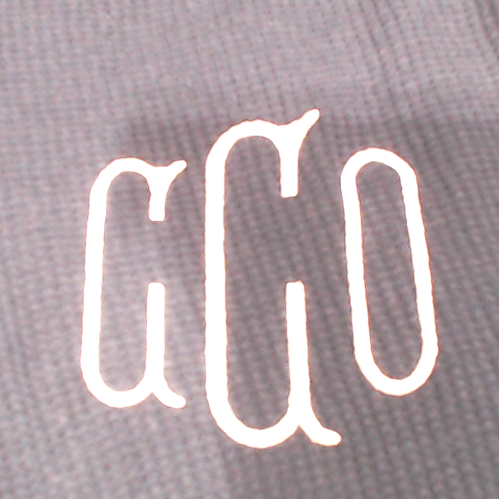 BLOOPER CLOTHING: Monogrammed Lightweight Waffle Quarter Zip Pullover