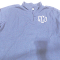 BLOOPER CLOTHING: Monogrammed Lightweight Waffle Quarter Zip Pullover