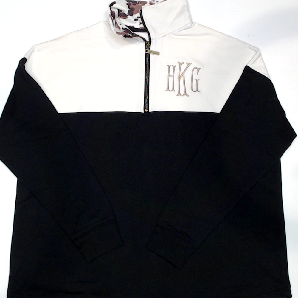 BLOOPER CLOTHING: Monogrammed Quarter Zip Sweatshirt