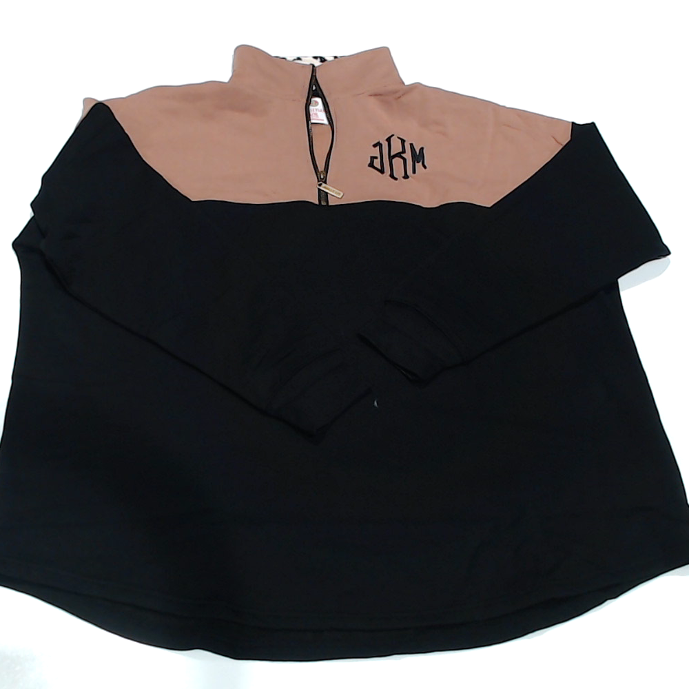 BLOOPER CLOTHING: Monogrammed Quarter Zip Sweatshirt