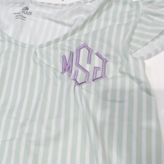 BLOOPER CLOTHING: Monogrammed Ruffle Pajamas