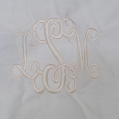 BLOOPER ACCESSORY: Monogrammed Pillow Sham