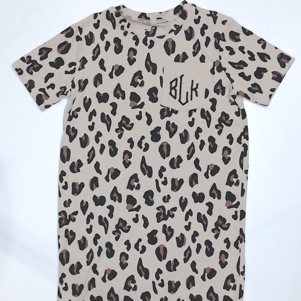 BLOOPER KIDS: Monogrammed Kids T-Shirt Dress