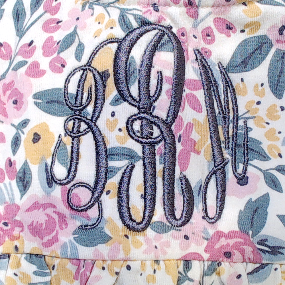 BLOOPER KIDS: Monogrammed Kids Ruffle Set
