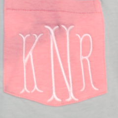 BLOOPER CLOTHING: Monogrammed Pocket T-Shirt