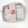 BLOOPER BAG: Monogrammed Clear Stadium Crossbody Bag