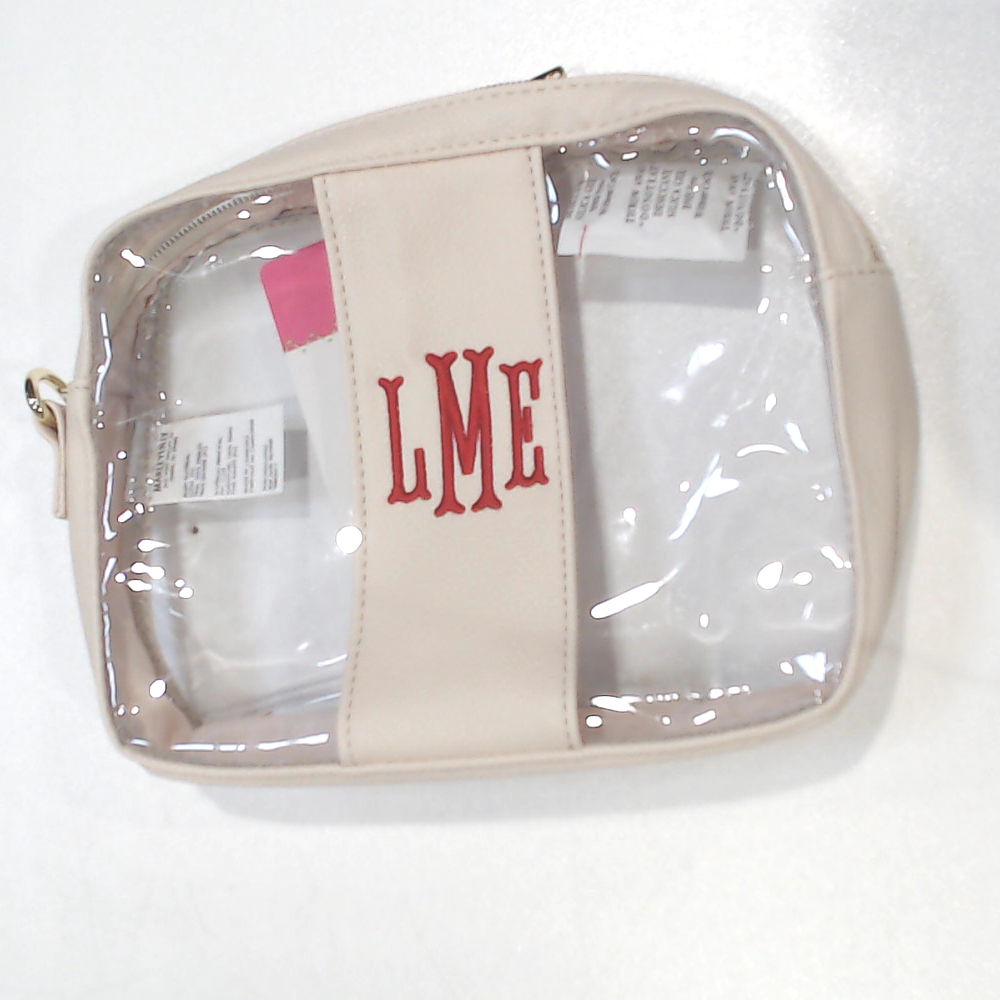 BLOOPER BAG: Monogrammed Clear Stadium Crossbody Bag