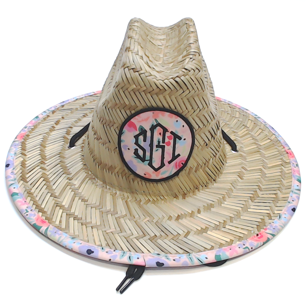 BLOOPER KIDS: Monogrammed Kids Straw Hat