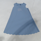 BLOOPER KIDS: Monogrammed Girls Scallop Dress