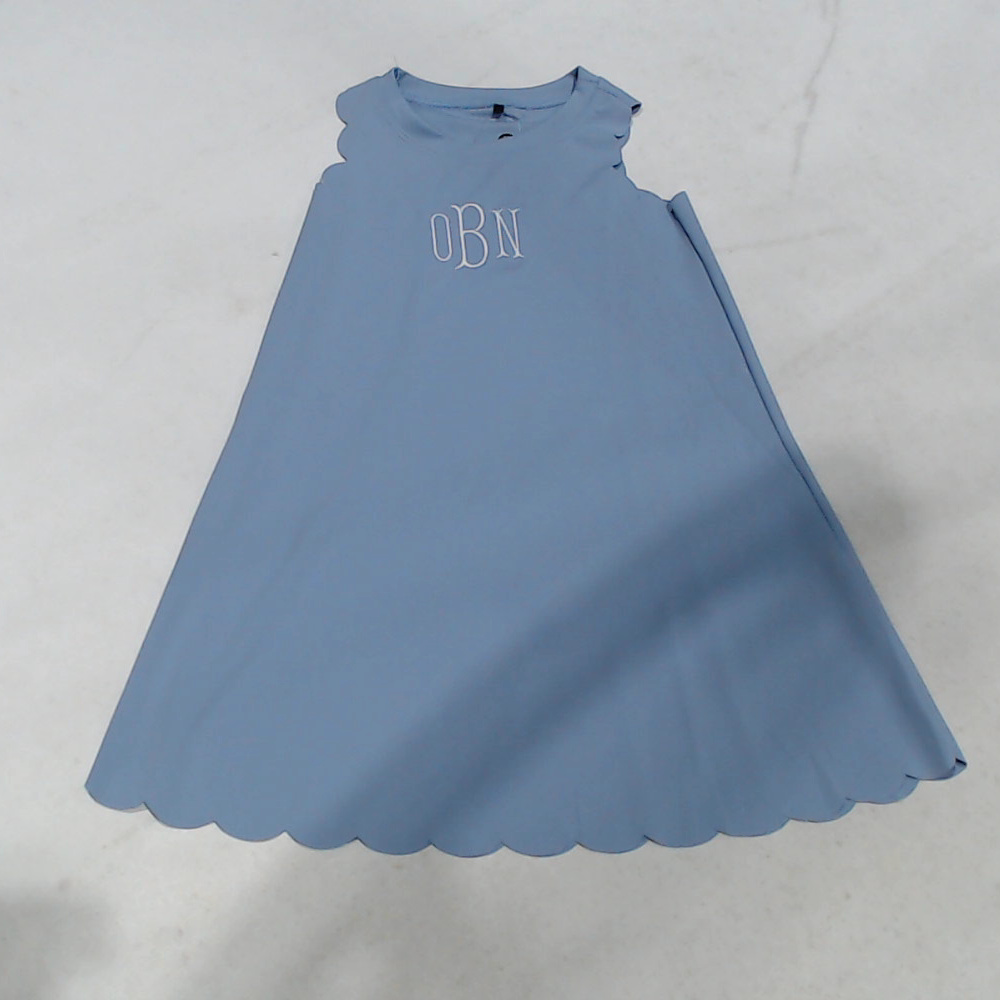 BLOOPER KIDS: Monogrammed Girls Scallop Dress