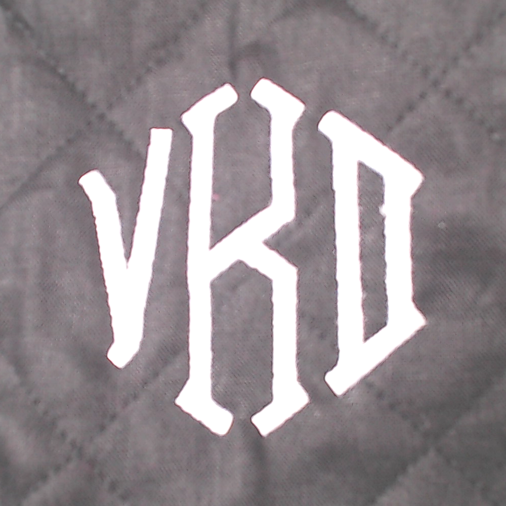 BLOOPER CLOTHING: Monogrammed Reversible Vest