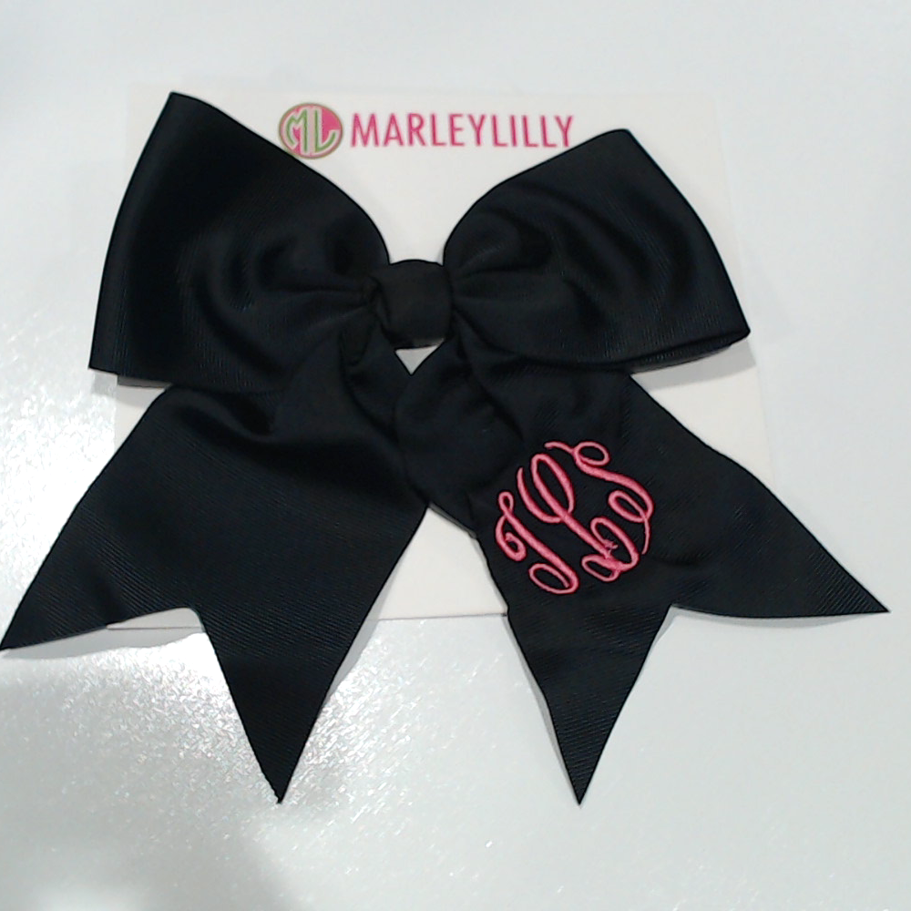 BLOOPER KIDS: Monogrammed Girls Hair Bow
