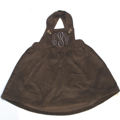 BLOOPER KIDS: Monogrammed Kids Overall Dress