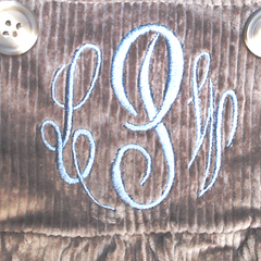 BLOOPER KIDS: Monogrammed Kids Overall Dress