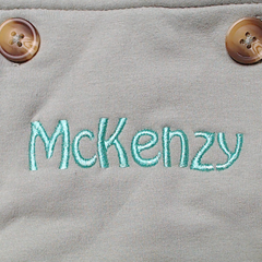 BLOOPER KIDS: Monogrammed Kids Overalls