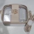BLOOPER BAG: Monogrammed Clear Stadium Crossbody Bag