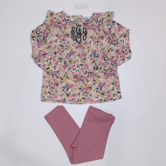 BLOOPER KIDS: Monogrammed Kids Ruffle Set