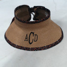 BLOOPER ACCESSORY: Monogrammed Packable Straw Visor