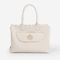 monogrammed essential work tote in bone