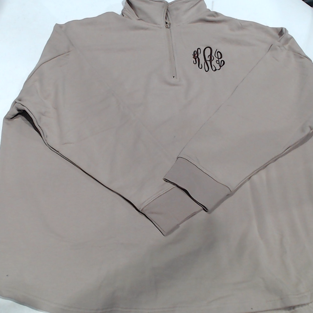 BLOOPER CLOTHING: Monogrammed Quarter Zip Sweatshirt
