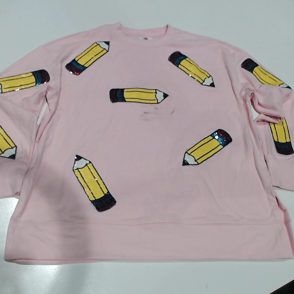 BLOOPER CLOTHING: BLANK Sequin Teacher Sweatshirt