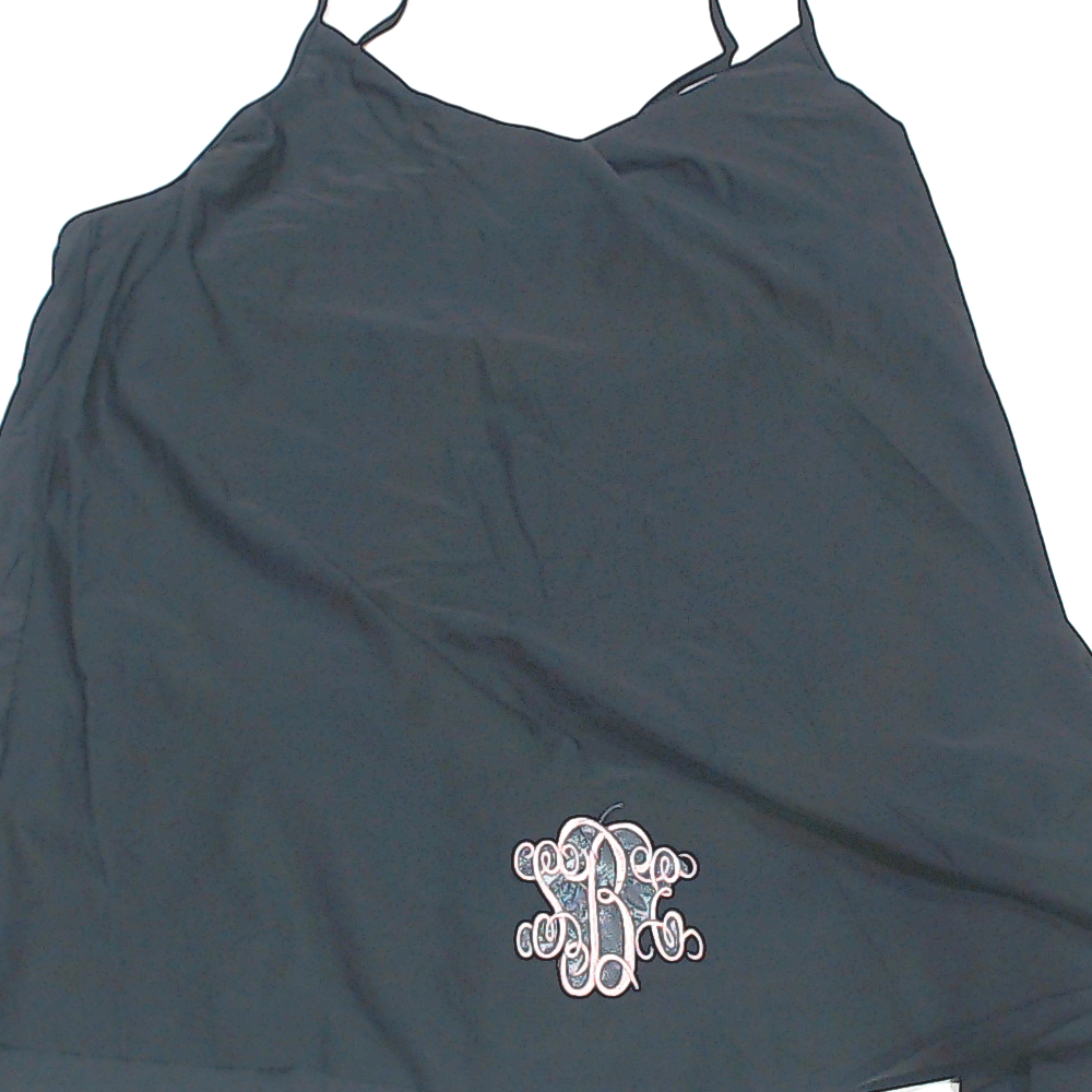BLOOPER SWIM: Monogrammed Ruched Tankini