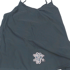 BLOOPER SWIM: Monogrammed Ruched Tankini