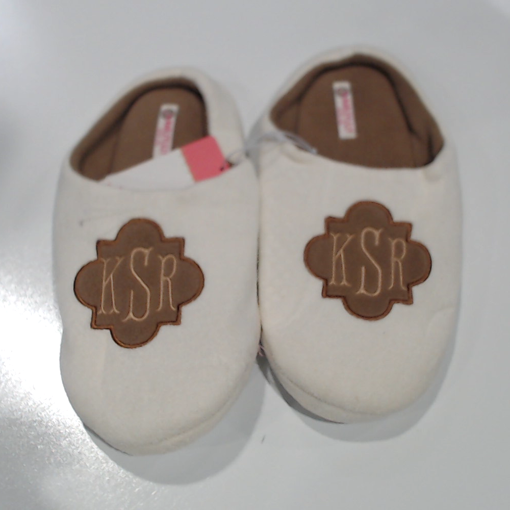 BLOOPER SHOES: Monogrammed Slippers