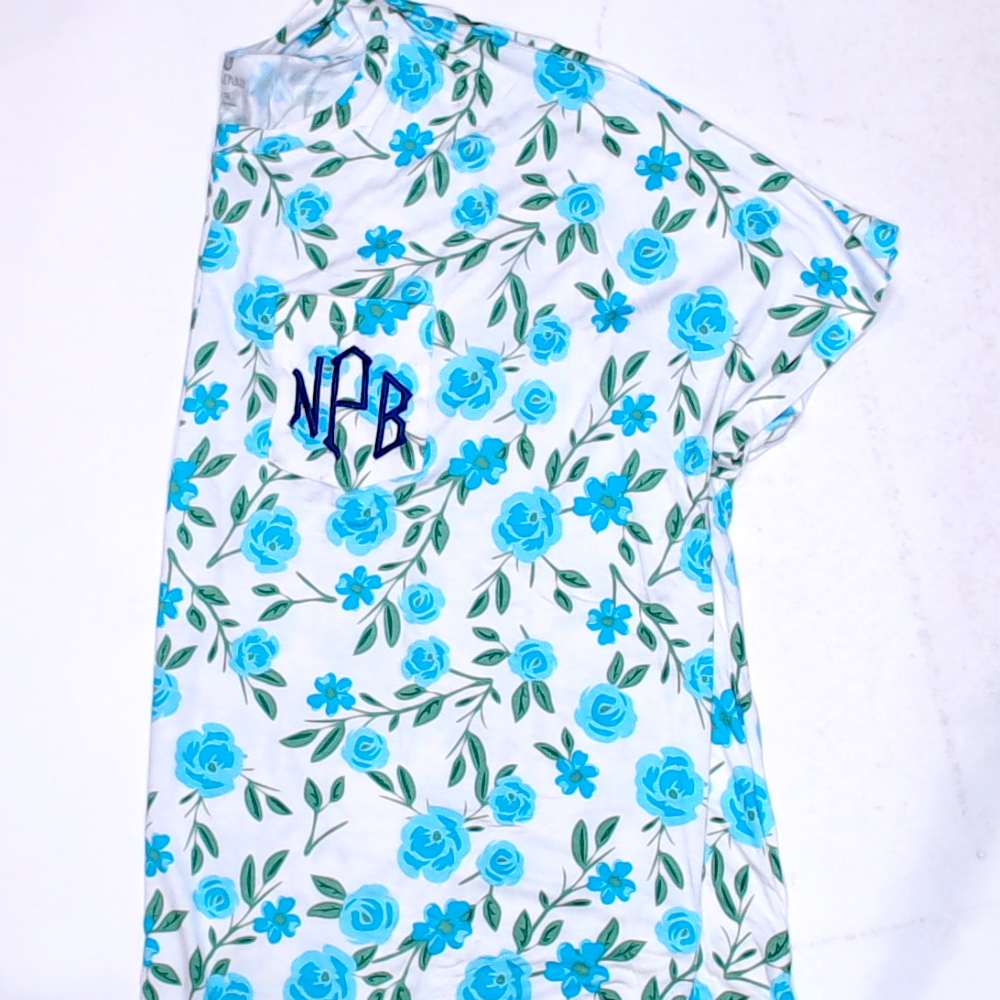 BLOOPER CLOTHING: Monogrammed Short Sleeve Tunic
