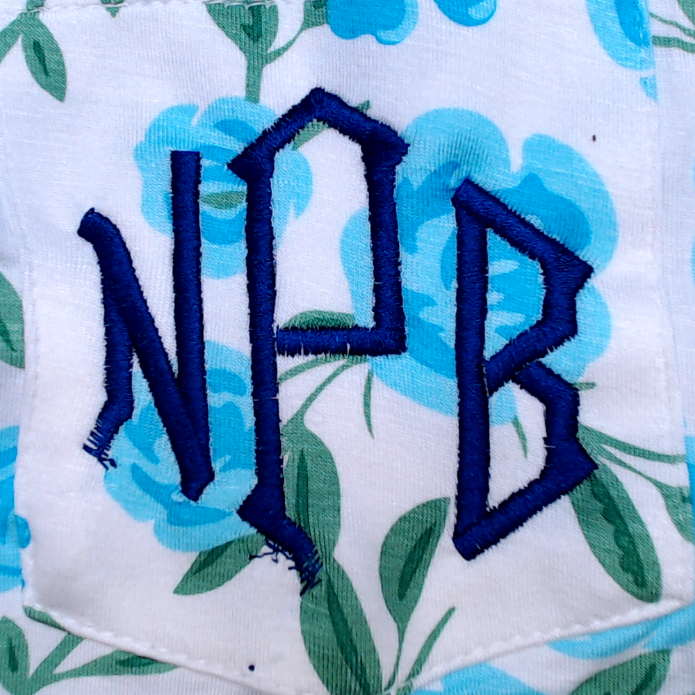 BLOOPER CLOTHING: Monogrammed Short Sleeve Tunic