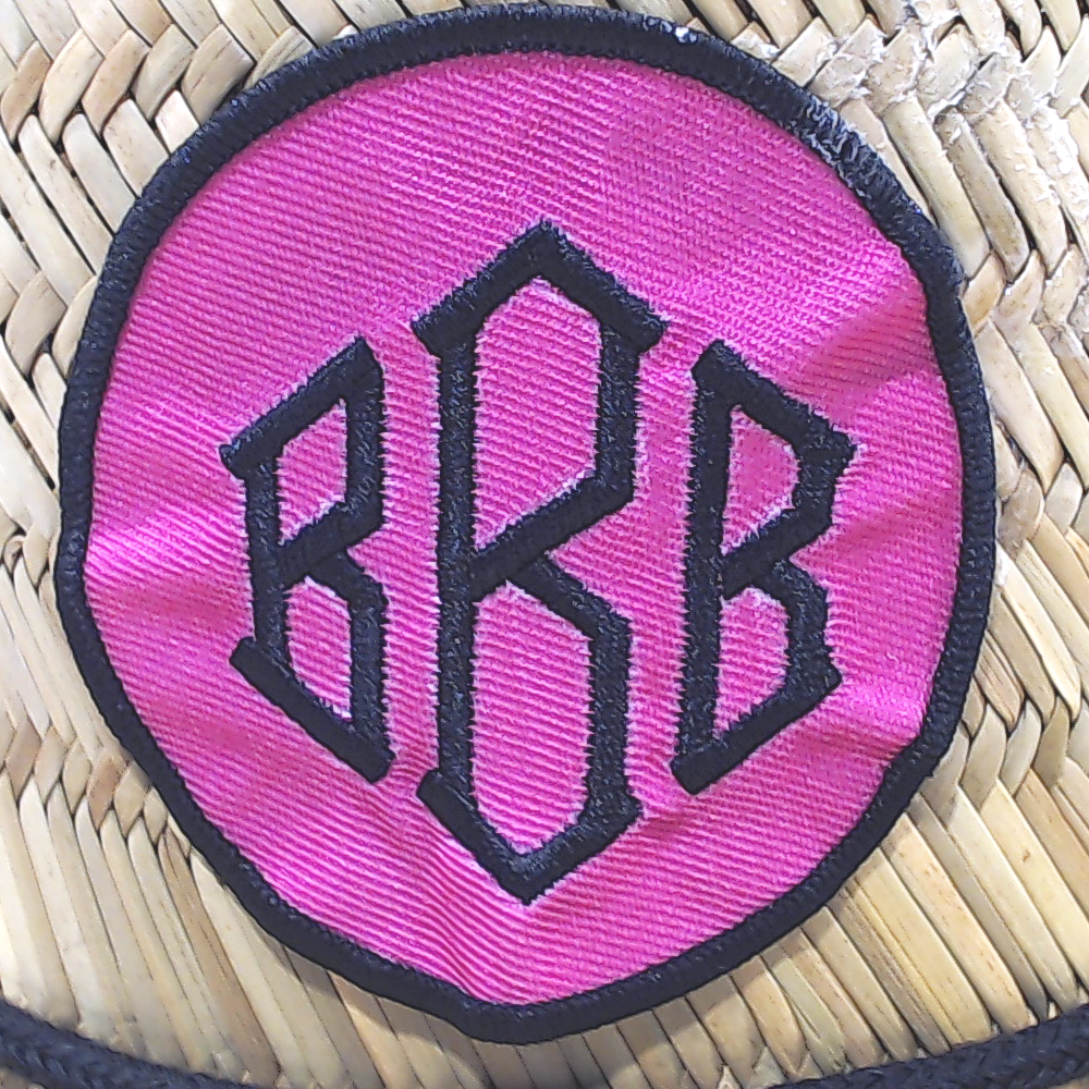 BLOOPER ACCESSORY: Monogrammed Straw Hat
