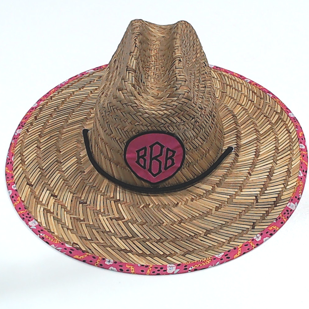 BLOOPER ACCESSORY: Monogrammed Straw Hat