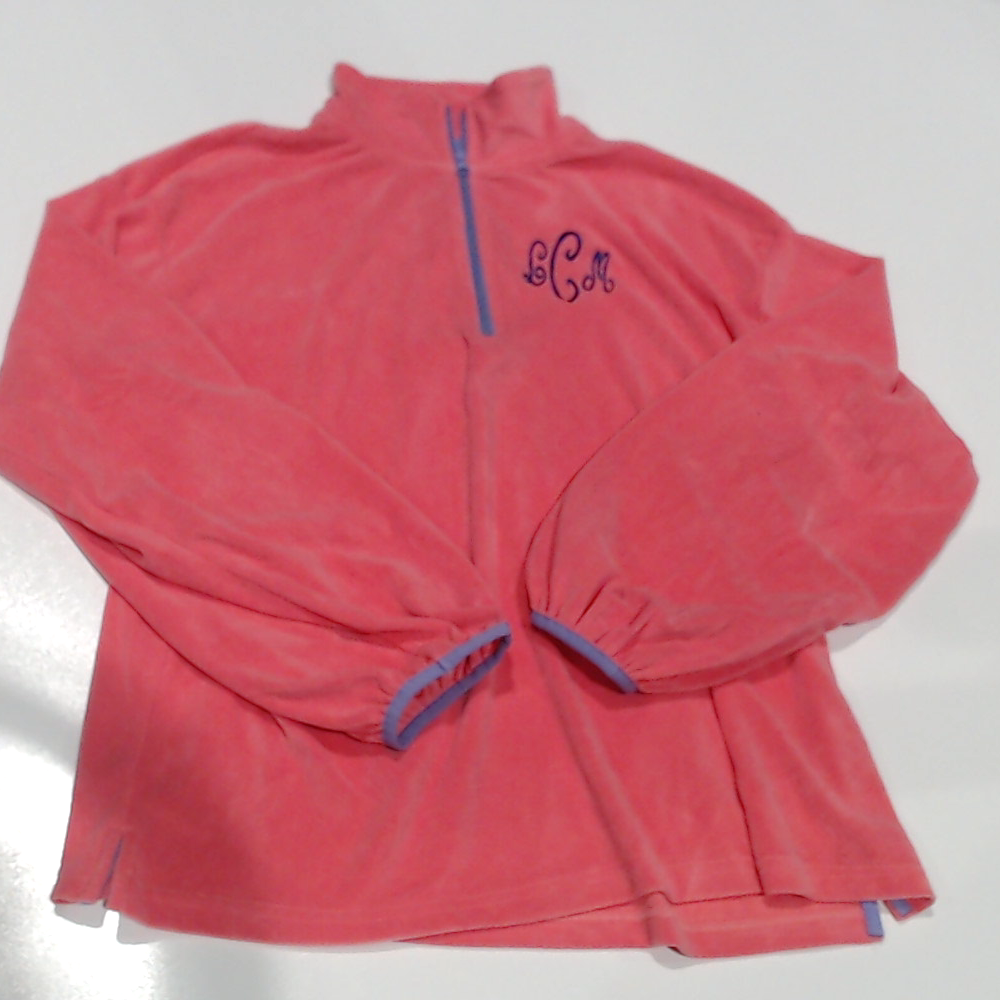 BLOOPER CLOTHING: Monogrammed Puff Sleeve Fleece Pullover